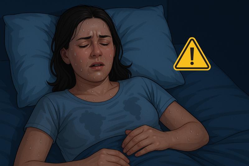 מה גורם להזעות לילה? – 11 סיבות אפשריות