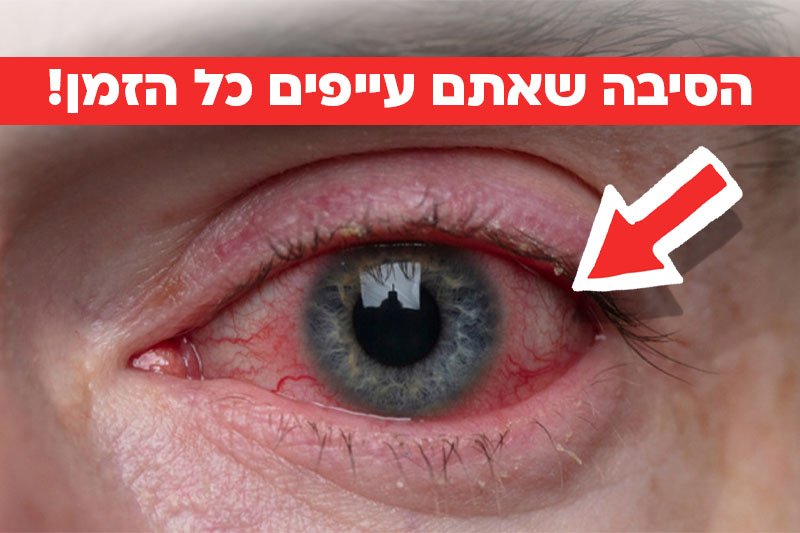 הסיבה שאתם עייפים כל הזמן!